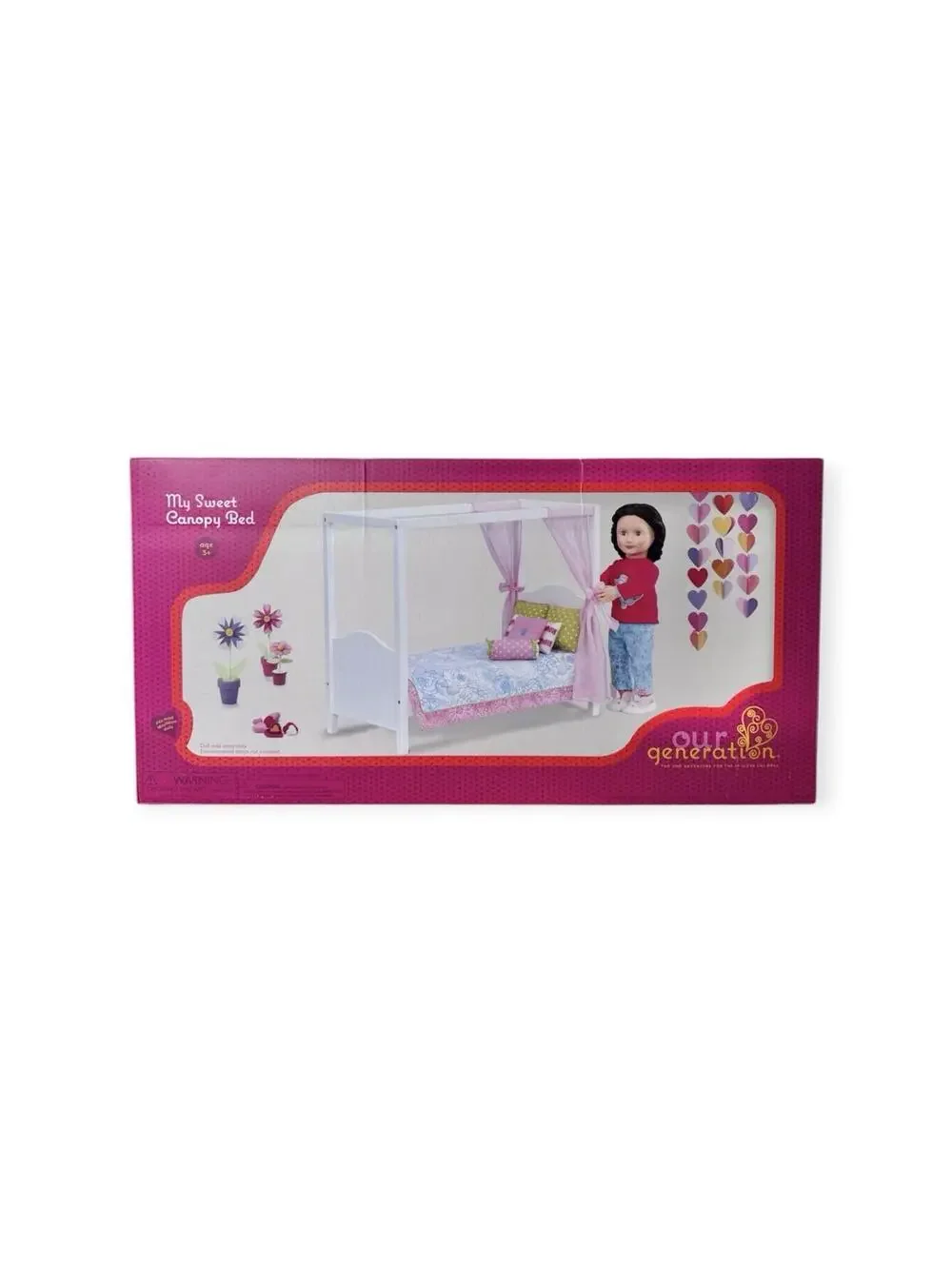 (RF) NIB Our Generation My Sweet Canopy Bed for 18 inch Dolls 2015 Ed Sealed